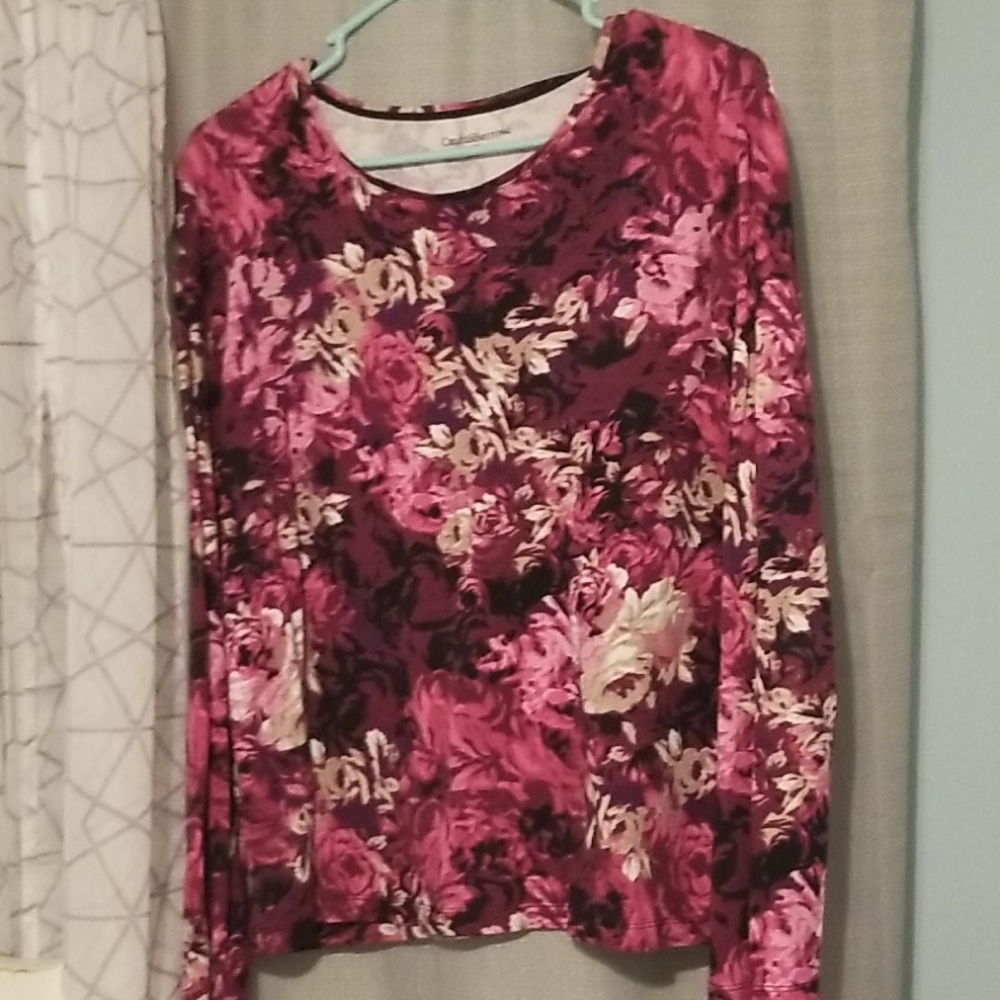Purple and pink blouse